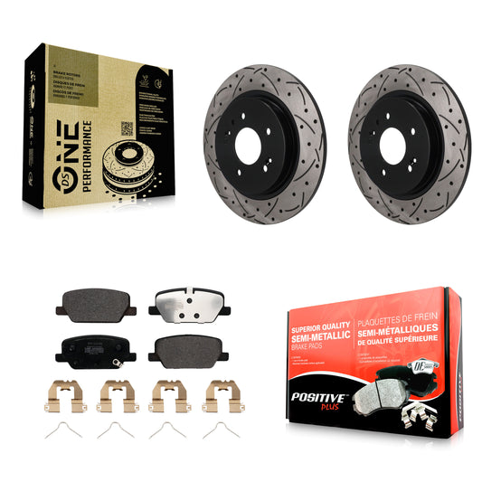Disc Rotors and Semi-Metallic Brake Pads Kit-KDF-101962