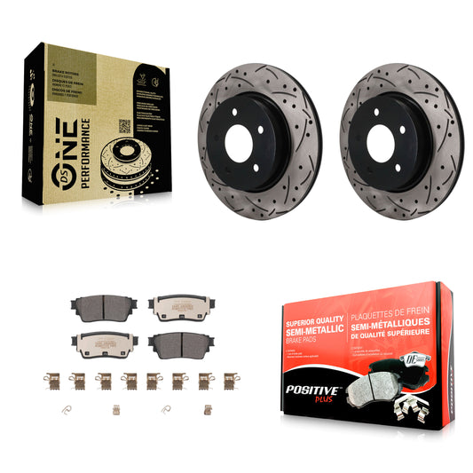 Disc Rotors and Semi-Metallic Brake Pads Kit-KDF-101965