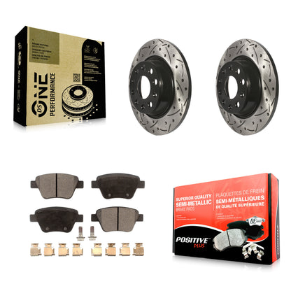 Coated Disc Rotors and Semi-Metallic Brake Pads Kit-KDF-101984