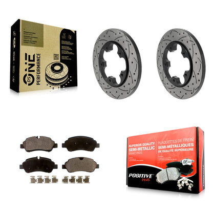 Disc Rotors and Semi-Metallic Brake Pads Kit-KDF-101993