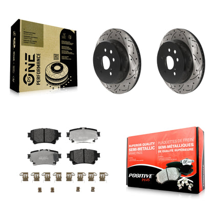 Coated Disc Rotors and Semi-Metallic Brake Pads Kit-KDF-102005