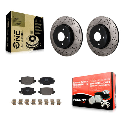 Disc Rotors and Semi-Metallic Brake Pads Kit-KDF-102007