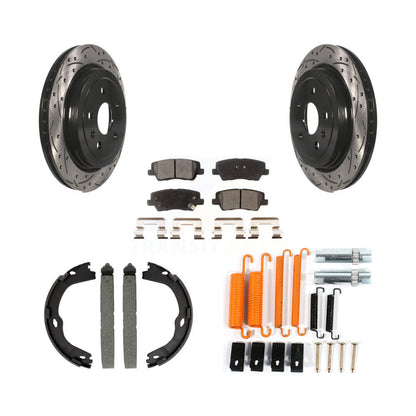 Coated Disc Rotors and Semi-Metallic Brake Pads Kit-KDF-102017
