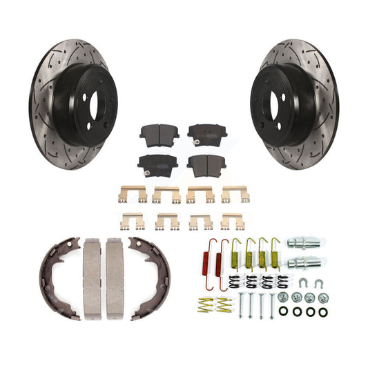 Coated Disc Rotors and Semi-Metallic Brake Pads Kit-KDF-102040