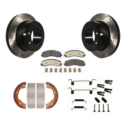 Coated Disc Rotors and Semi-Metallic Brake Pads Kit-KDF-102043