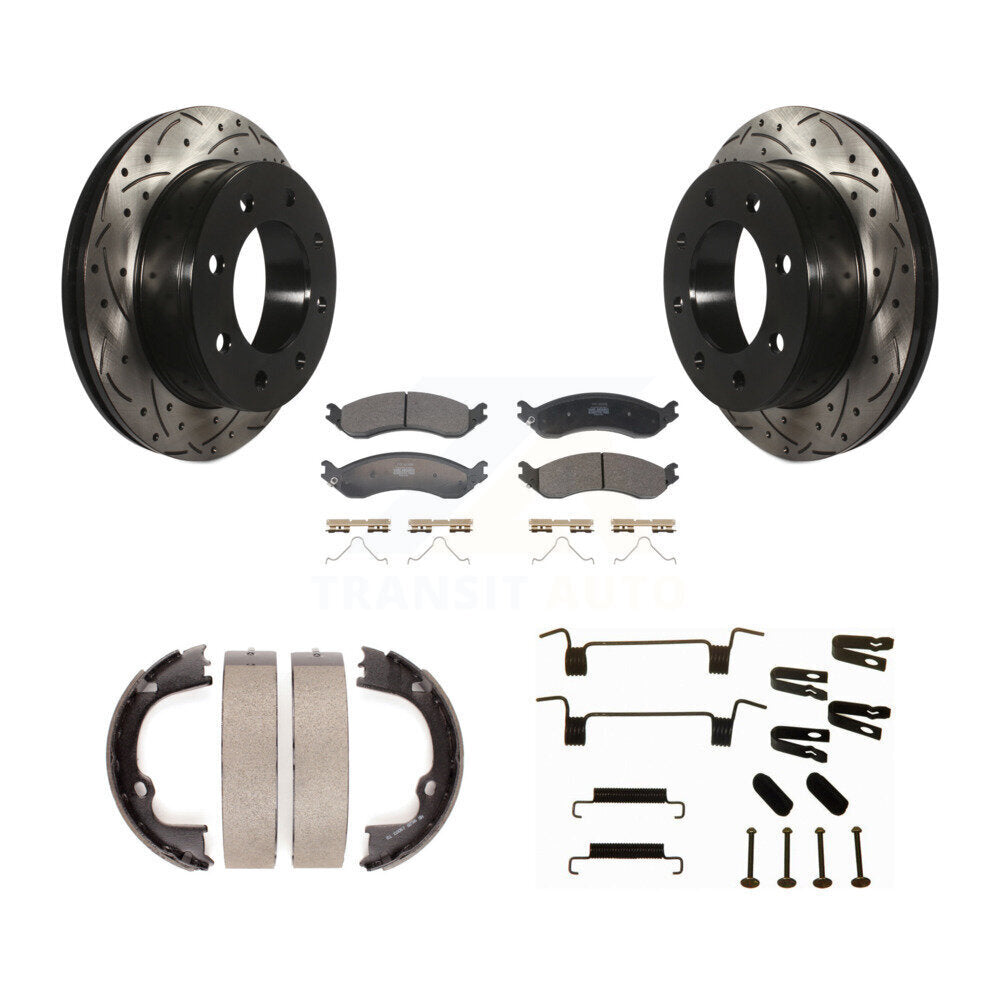 Coated Disc Rotors and Semi-Metallic Brake Pads Kit-KDF-102044