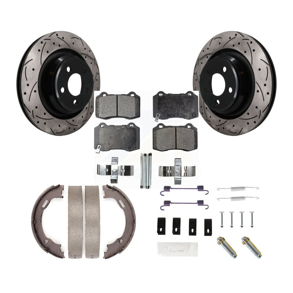 Disc Rotors and Semi-Metallic Brake Pads Kit-KDF-102046 Kit.bestparts.ca