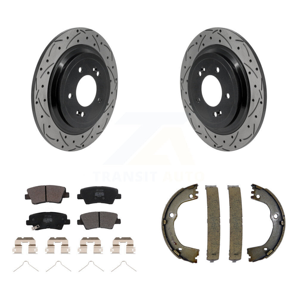 Disc Rotors and Semi-Metallic Brake Pads Kit-KDF-102050