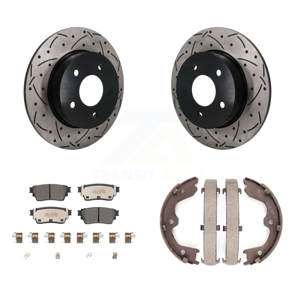 Disc Rotors and Semi-Metallic Brake Pads Kit-KDF-102051