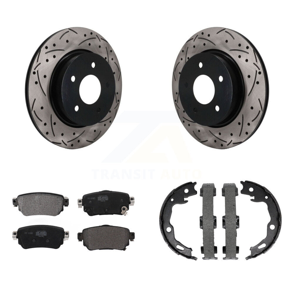 Disc Rotors and Semi-Metallic Brake Pads Kit-KDF-102053 Kit.bestparts.ca