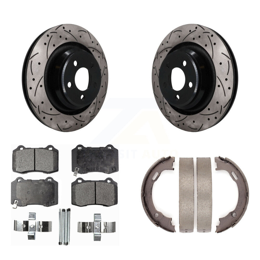 Disc Rotors and Semi-Metallic Brake Pads Kit-KDF-102058 Kit.bestparts.ca