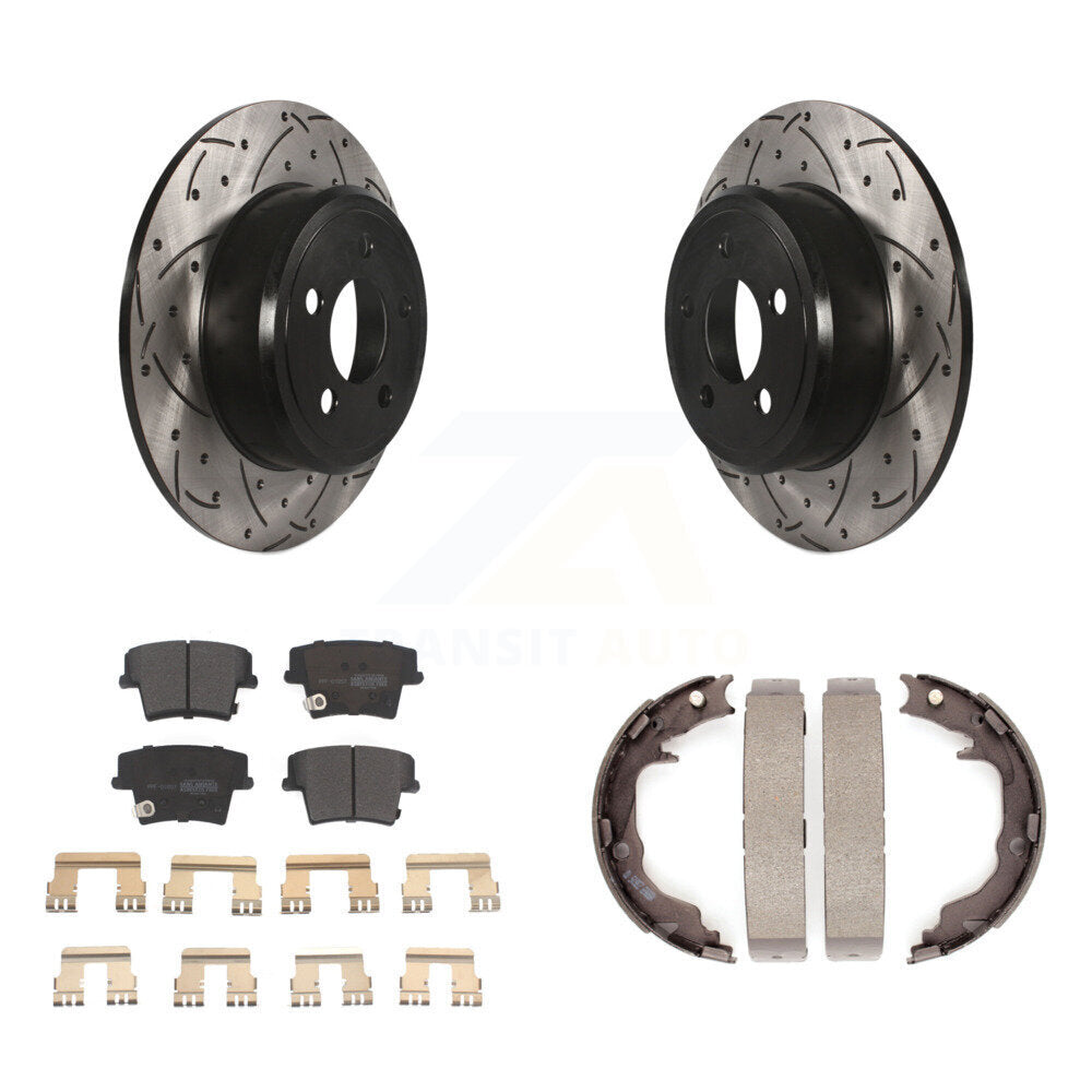 Coated Disc Rotors and Semi-Metallic Brake Pads Kit-KDF-102062
