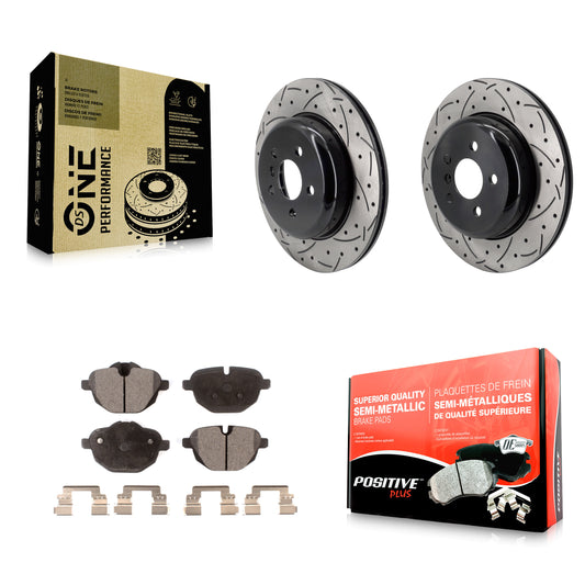 Disc Rotors and Semi-Metallic Brake Pads Kit-KDF-102069