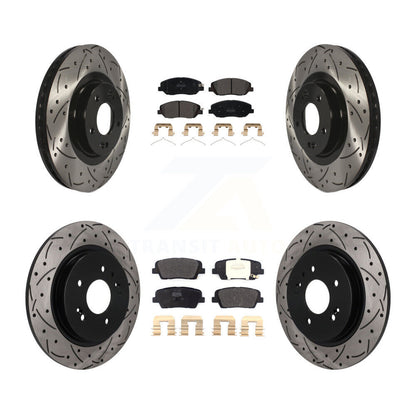 Coated Disc Rotors and Semi-Metallic Brake Pads Kit-KDF-102071