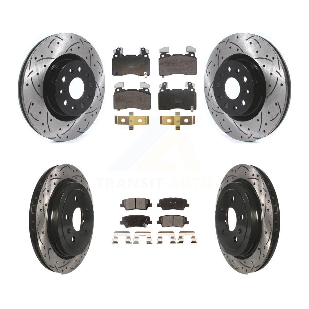 Disc Rotors and Semi-Metallic Brake Pads Kit-KDF-102072