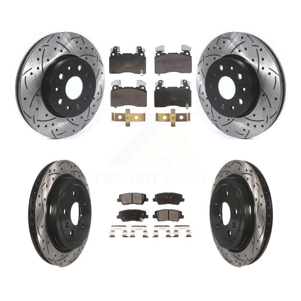 Disc Rotors and Semi-Metallic Brake Pads Kit-KDF-102073 Kit.bestparts.ca