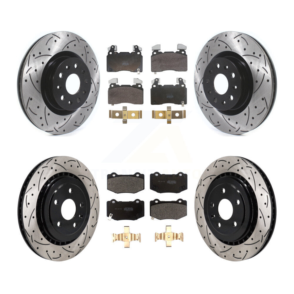 Coated Disc Rotors and Semi-Metallic Brake Pads Kit-KDF-102074