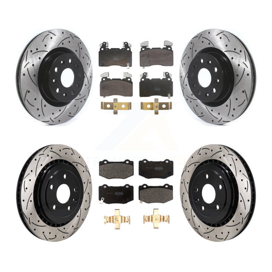 Coated Disc Rotors and Semi-Metallic Brake Pads Kit-KDF-102074