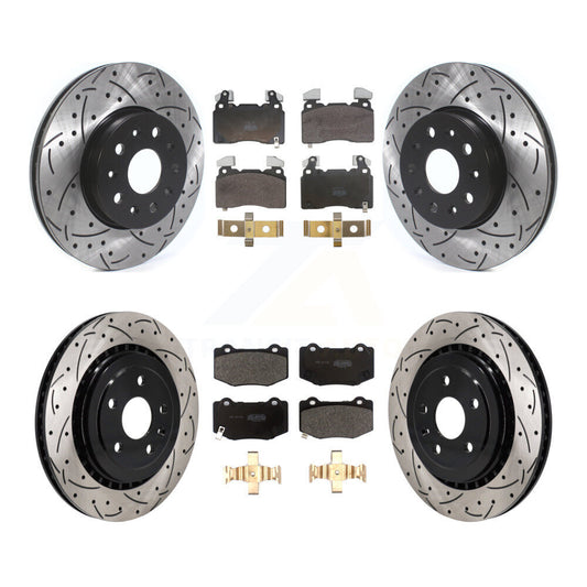 Coated Disc Rotors and Semi-Metallic Brake Pads Kit-KDF-102075