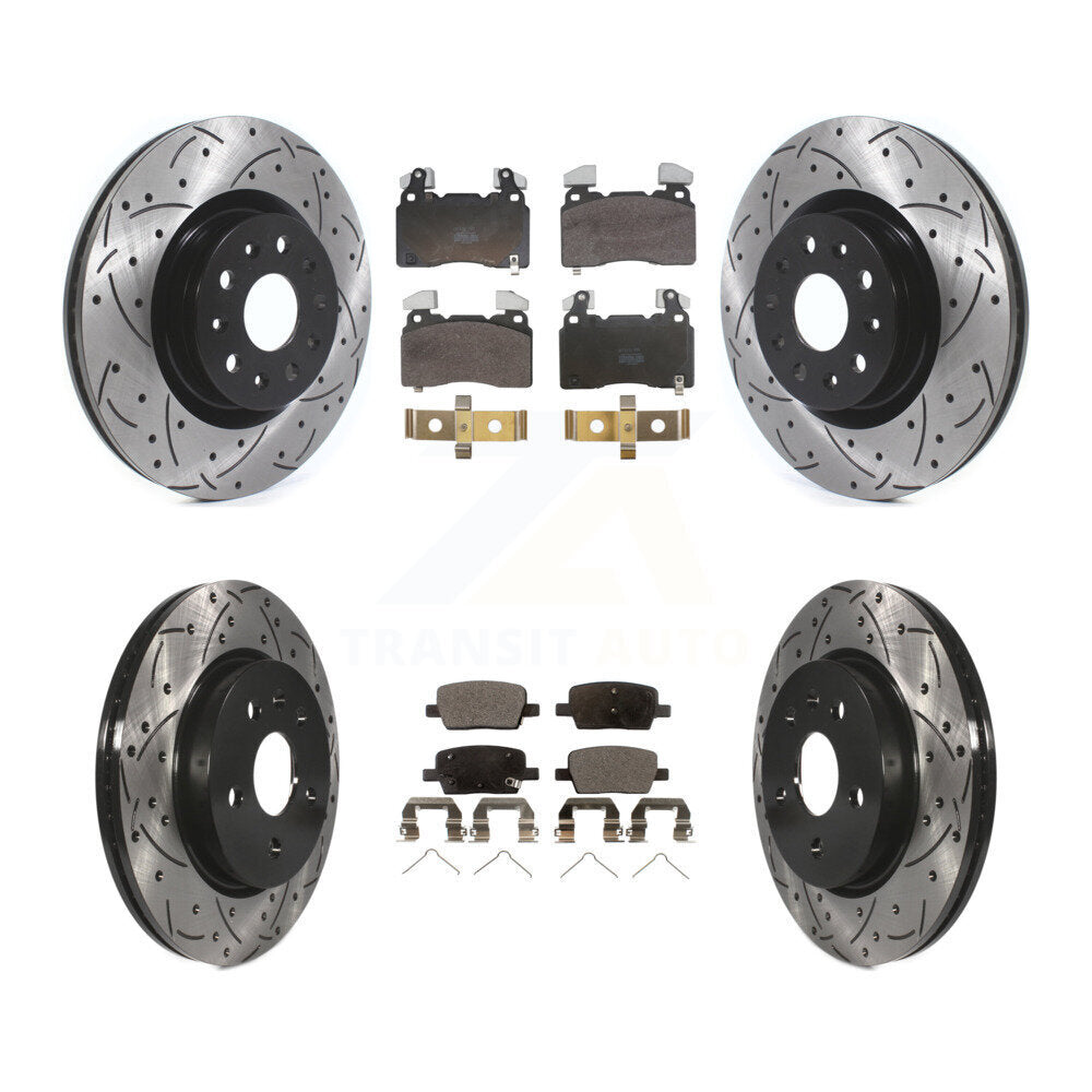 Disc Rotors and Semi-Metallic Brake Pads Kit-KDF-102076 Kit.bestparts.ca