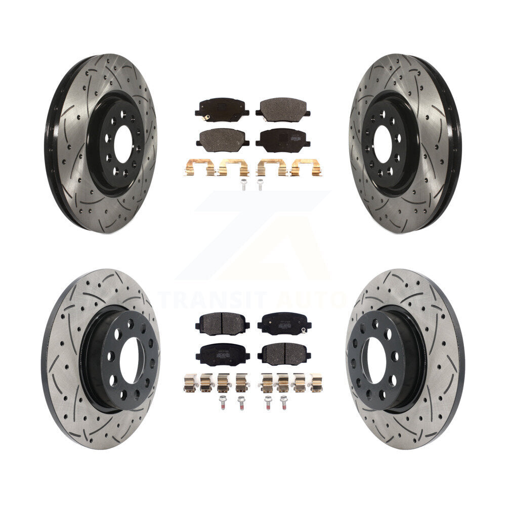 Disc Rotors and Semi-Metallic Brake Pads Kit-KDF-102080 Kit.bestparts.ca