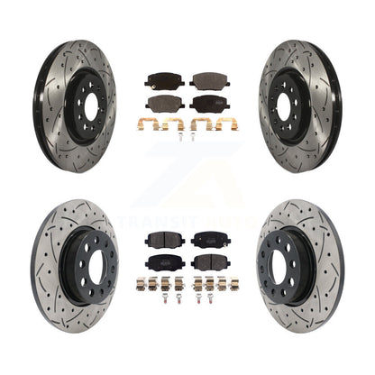 Disc Rotors and Semi-Metallic Brake Pads Kit-KDF-102080
