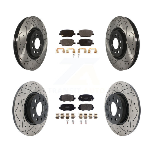 Disc Rotors and Semi-Metallic Brake Pads Kit-KDF-102080
