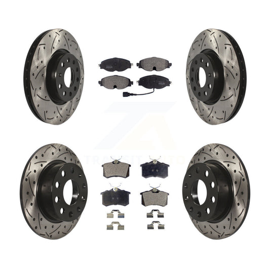Disc Rotors and Semi-Metallic Brake Pads Kit-KDF-102081