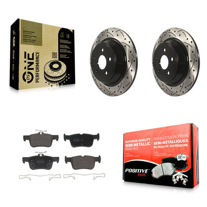 Coated Disc Rotors and Semi-Metallic Brake Pads Kit-KDF-102087