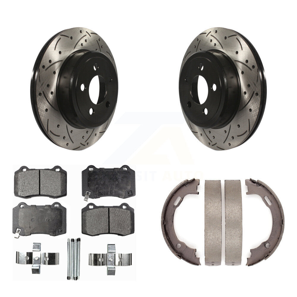 Coated Disc Rotors and Semi-Metallic Brake Pads Kit-KDF-102088 Kit.bestparts.ca