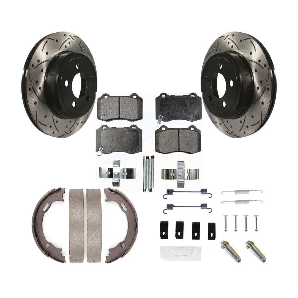 Coated Disc Rotors and Semi-Metallic Brake Pads Kit-KDF-102090 Kit.bestparts.ca