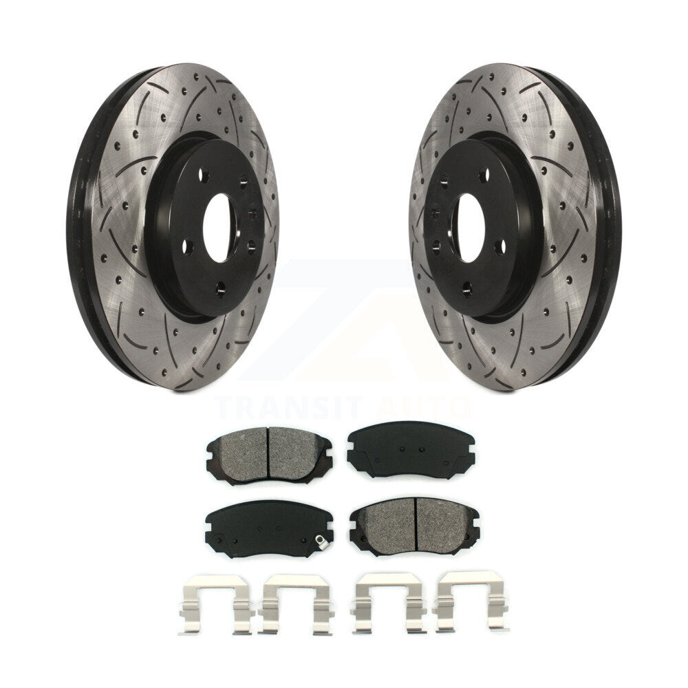 Coated Disc Rotors and Semi-Metallic Brake Pads Kit-KDS-100005 - Kit.bestparts.ca