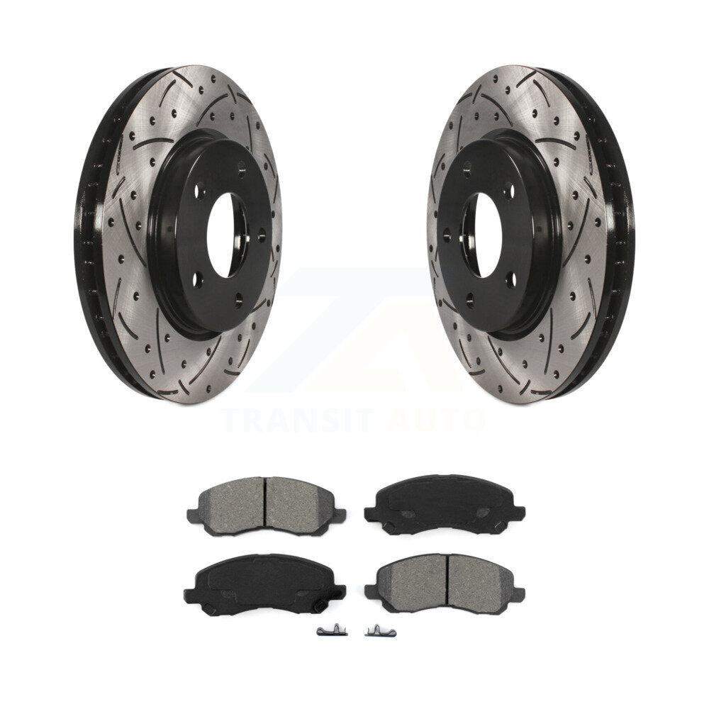Coated Disc Rotors and Semi-Metallic Brake Pads Kit-KDS-100037 - Kit.bestparts.ca
