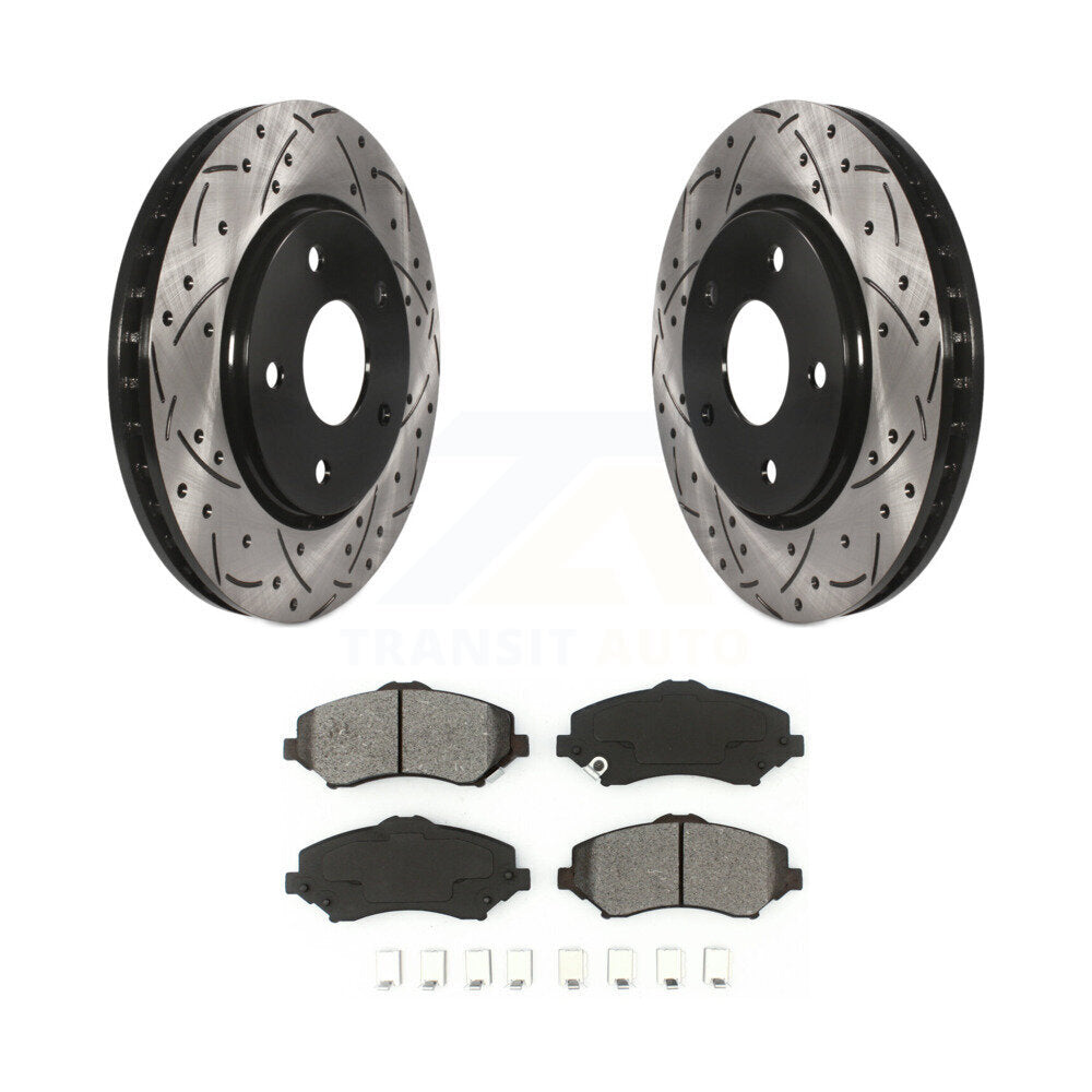 Coated Disc Rotors and Semi-Metallic Brake Pads Kit-KDS-100040 - Kit.bestparts.ca