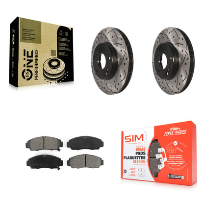 Coated Disc Rotors and Semi-Metallic Brake Pads Kit-KDS-100055