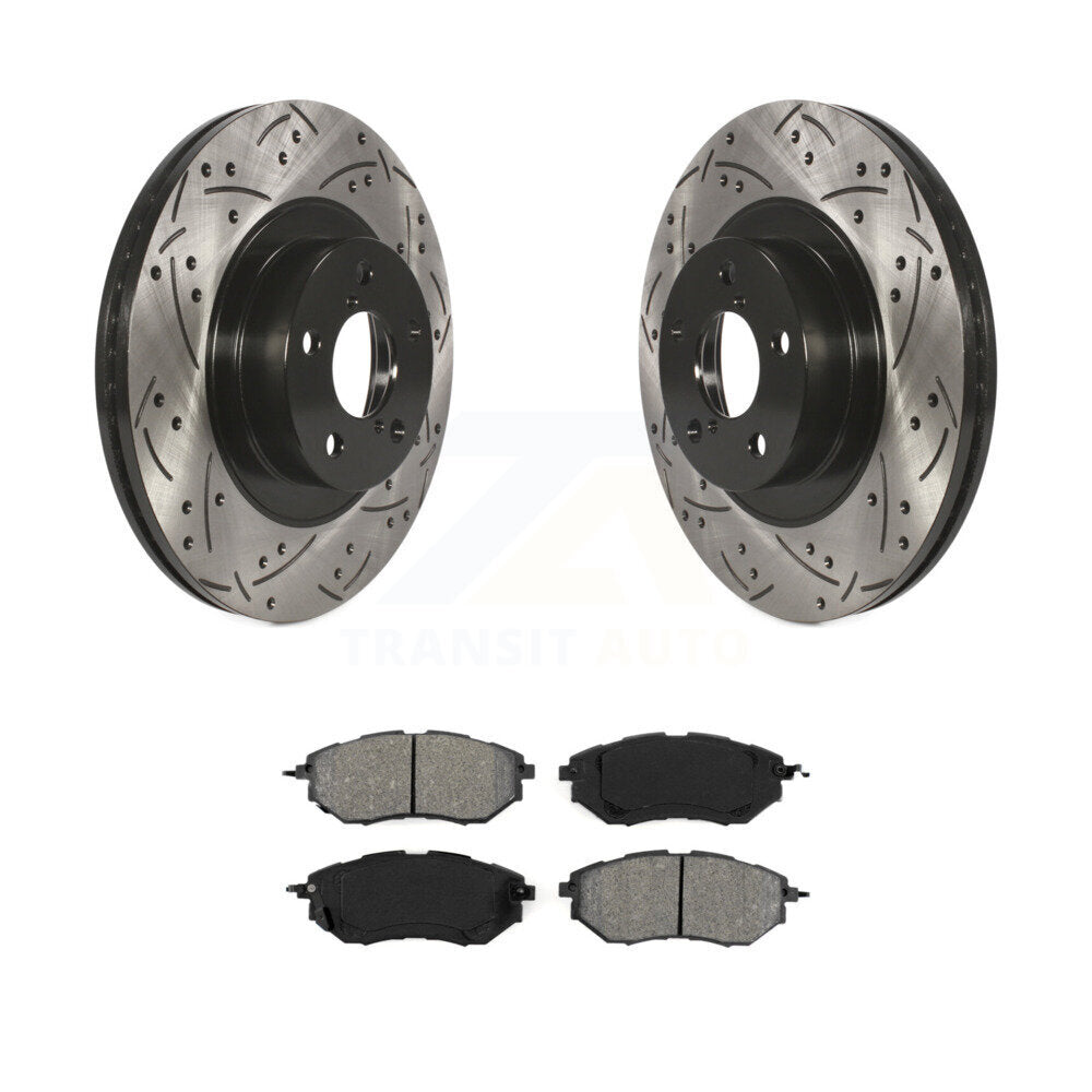 Coated Disc Rotors and Semi-Metallic Brake Pads Kit-KDS-100065 - Kit.bestparts.ca