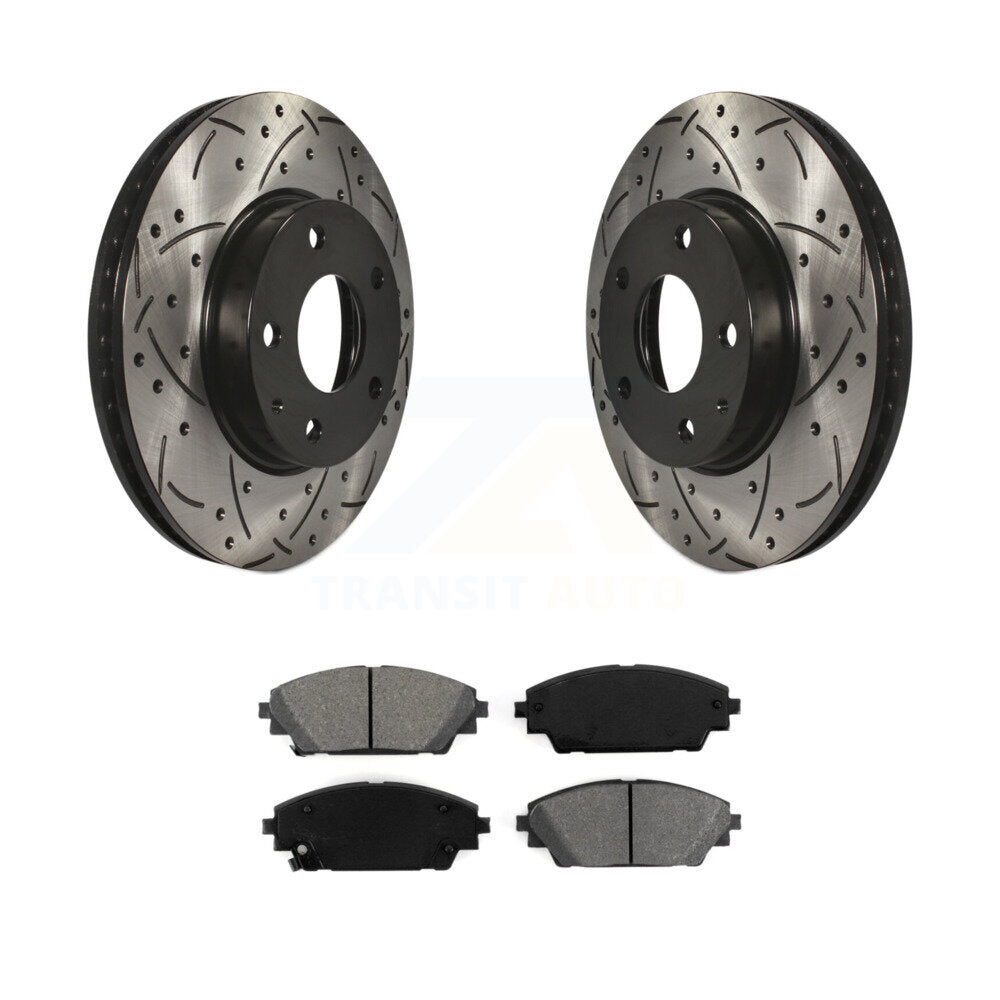 Coated Disc Rotors and Semi-Metallic Brake Pads Kit-KDS-100160 - Kit.bestparts.ca