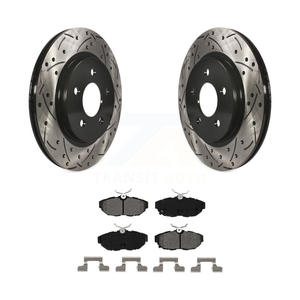 Coated Disc Rotors and Semi-Metallic Brake Pads Kit-KDS-100396 - Kit.bestparts.ca