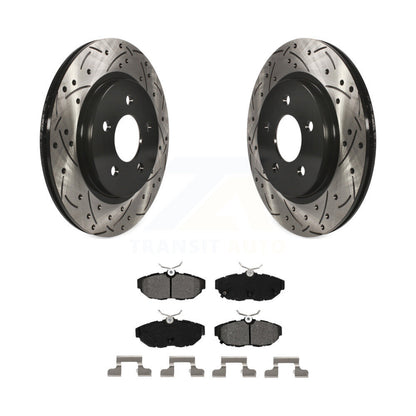 Coated Disc Rotors and Semi-Metallic Brake Pads Kit-KDS-100396 - Kit.bestparts.ca
