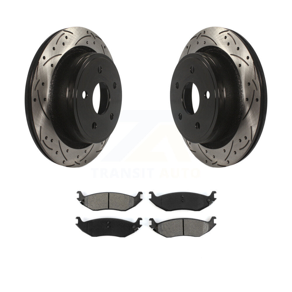 Coated Disc Rotors and Semi-Metallic Brake Pads Kit-KDS-100416 - Kit.bestparts.ca