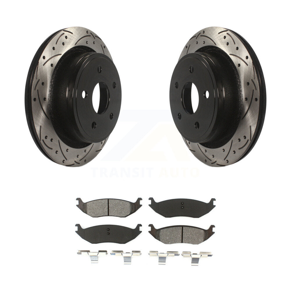 Coated Disc Rotors and Semi-Metallic Brake Pads Kit-KDS-100417 - Kit.bestparts.ca