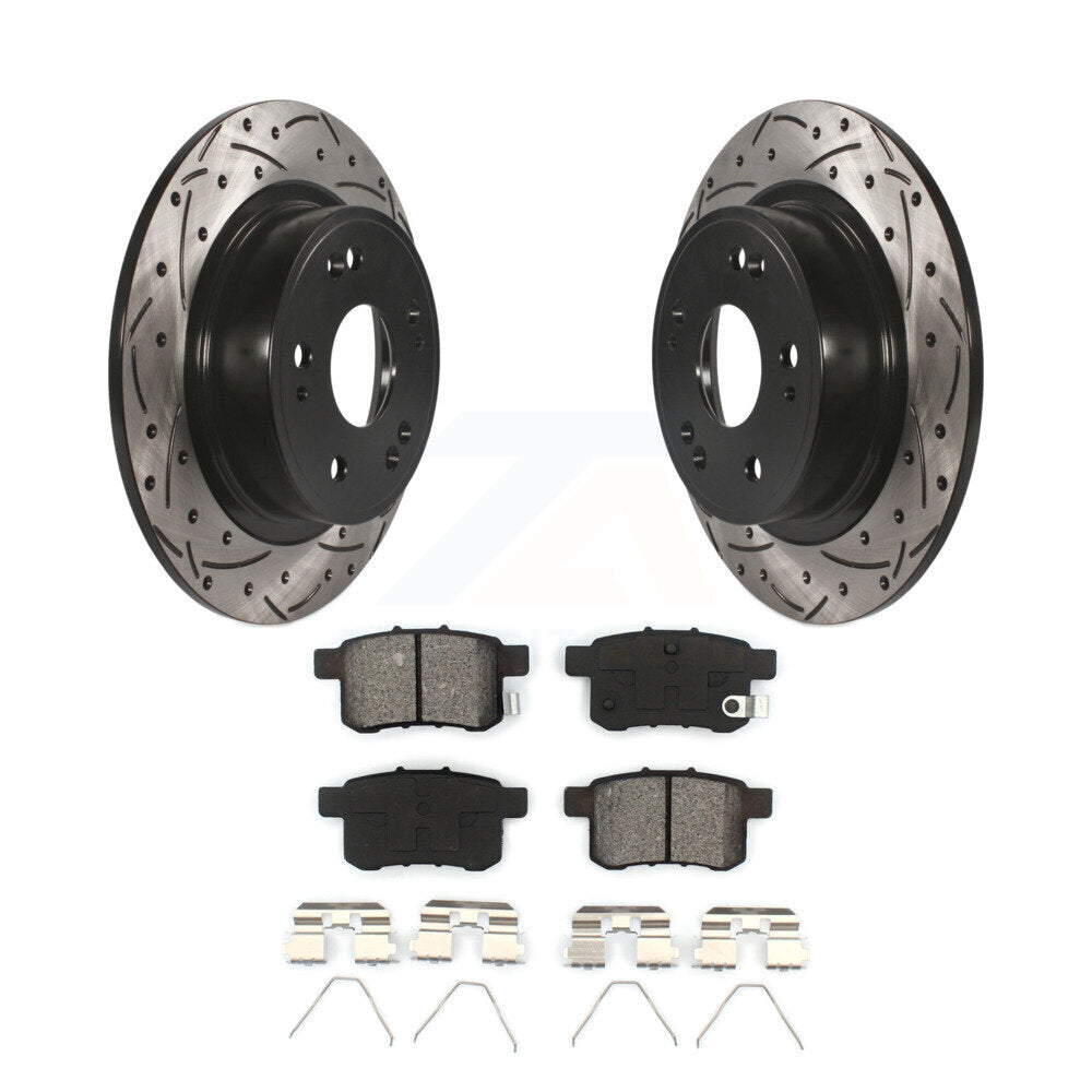 Coated Disc Rotors and Semi-Metallic Brake Pads Kit-KDS-100450 - Kit.bestparts.ca