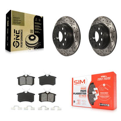 Coated Disc Rotors and Semi-Metallic Brake Pads Kit-KDS-100477