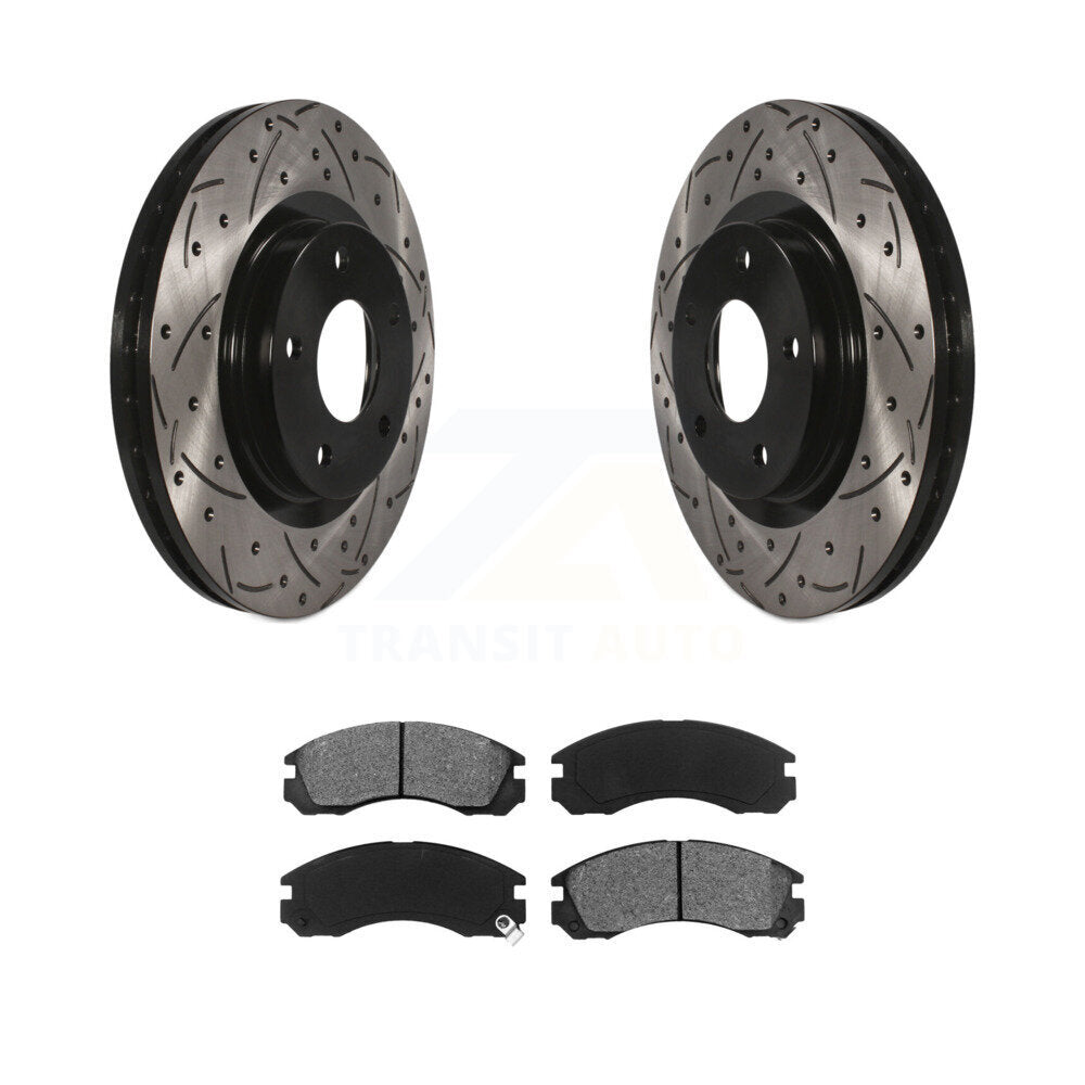 Coated Disc Rotors and Semi-Metallic Brake Pads Kit-KDS-100553 - Kit.bestparts.ca