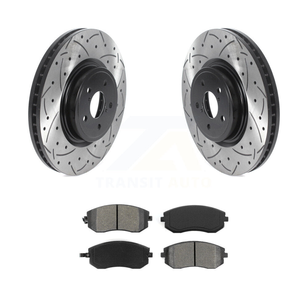 Coated Disc Rotors and Semi-Metallic Brake Pads Kit-KDS-100680 - Kit.bestparts.ca Kit.bestparts.ca