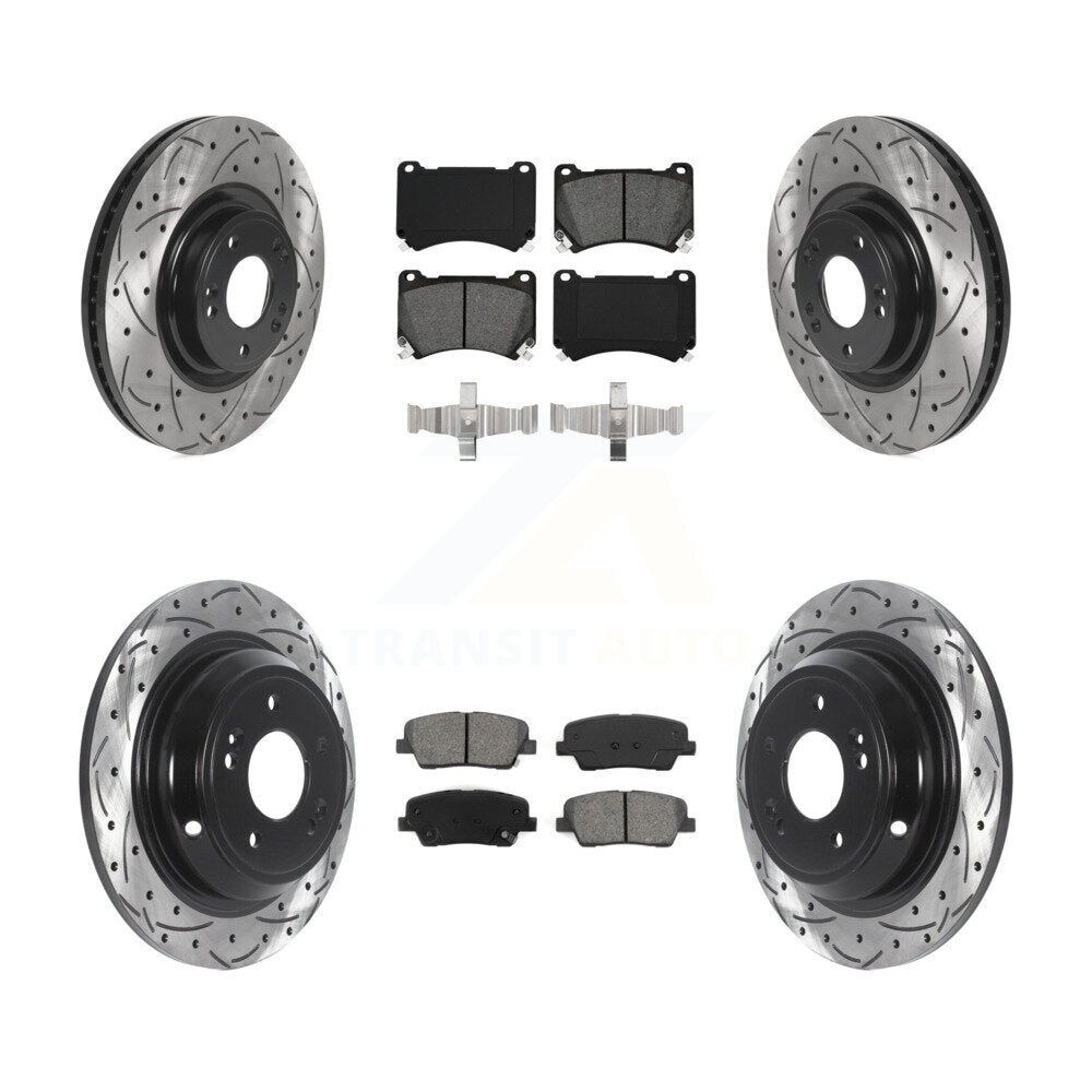 Disc Rotors and Semi-Metallic Brake Pads Kit-KDS-100742 - Kit.bestparts.ca Kit.bestparts.ca