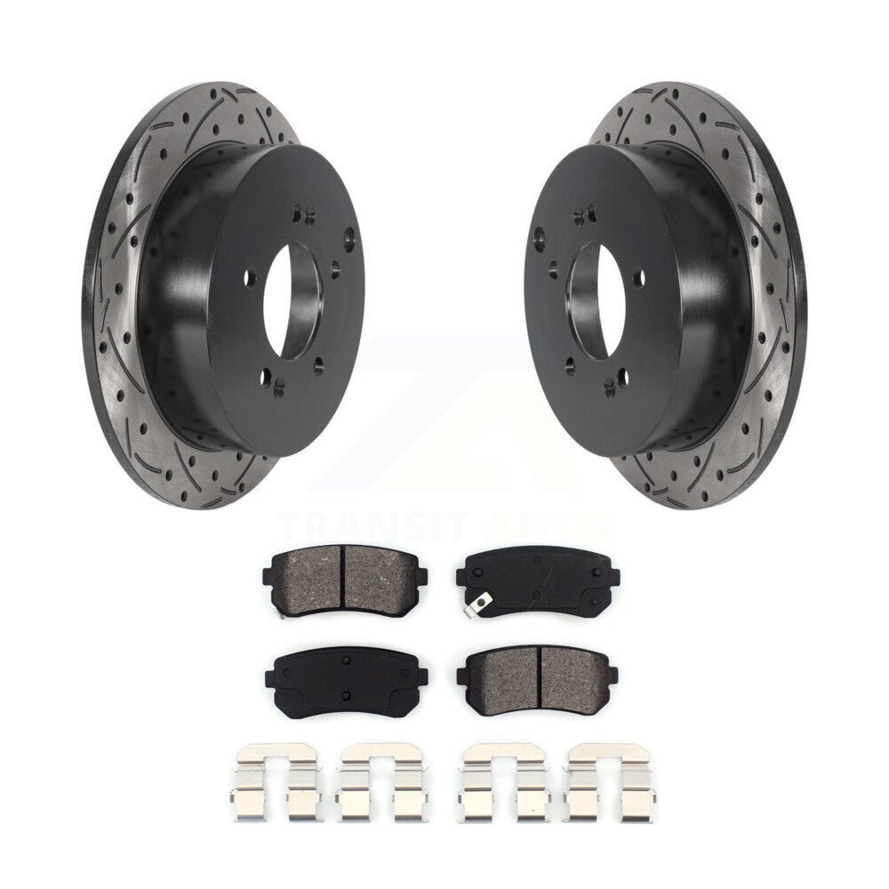 Coated Disc Rotors and Semi-Metallic Brake Pads Kit-KDS-100791 - Kit.bestparts.ca