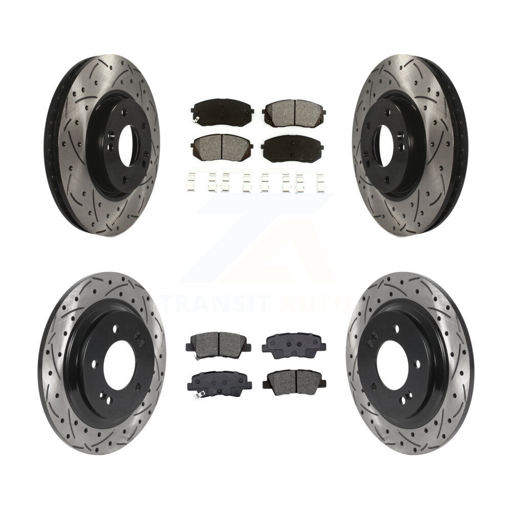 Disc Rotors and Semi-Metallic Brake Pads Kit-KDS-100878 - Kit.bestparts.ca