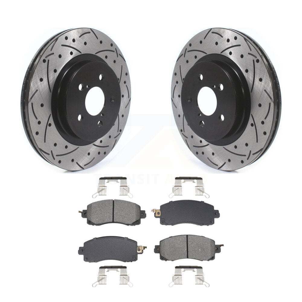 Coated Disc Rotors and Semi-Metallic Brake Pads Kit-KDS-101021 - Kit.bestparts.ca