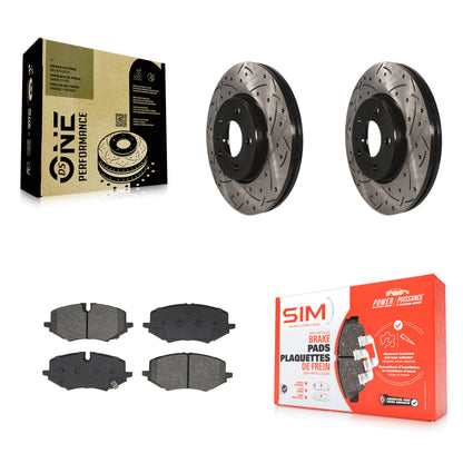 Coated Disc Rotors and Semi-Metallic Brake Pads Kit-KDS-101050